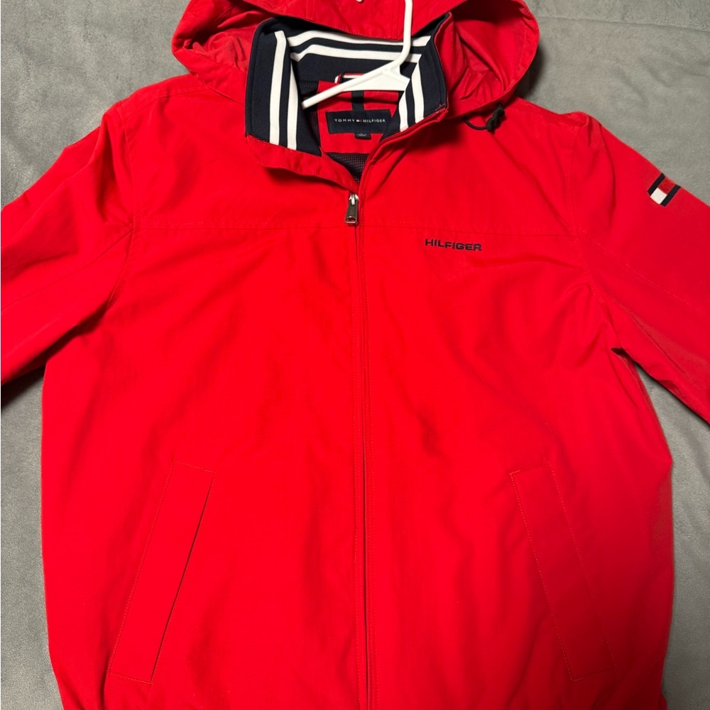 Tommy Hilfiger Men's Vibrant Red Windbreaker